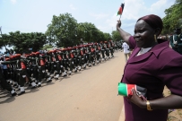 South Sudanese celebrated the the birth of their nation with impromptu street parties and an official programme.
